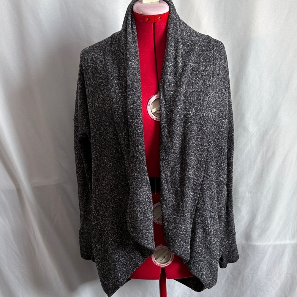 Roots Women's Charcoal Gray Open-Front Cardigan